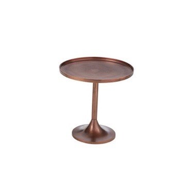 Table ronde aluminium bronze petit modèle à l'unité