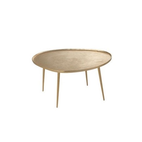 Table Aluminium dorée Vintage grand modèle à l'unité