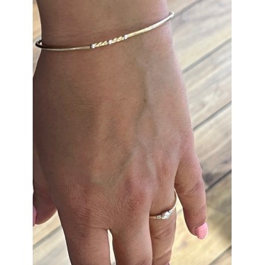 Bague Pearl Or laminé (gold filed) et argent 925 ajustable
