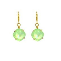 Boucles d'oreilles LIZIE en acier inoxydable Doré et crystal