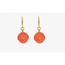Boucles d'oreilles LIZIE en acier inoxydable Doré et crystal 2