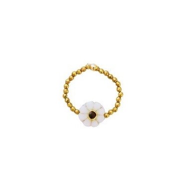Bague mini-Flower de la marque Le Monde est Stone