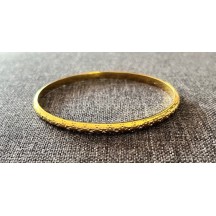 Jonc fin doré Or Fin 24 CARATS de la marque Shabada