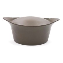 L'INCROYABLE COCOTTE COOKUT 28CM- MOKA avec sa poignée et ses maniques