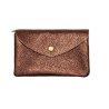 Porte monnaie en cuir KEREN coloris bronze