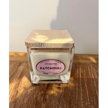 Bougie naturelle carrée 85g Patchouli de la Marque Française L'echoppe Buissonnière