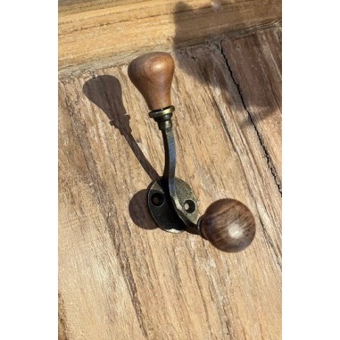 Patère en fer porte-manteau Bois