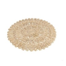 Ensemble de 4 Set Table Rond Fleur + Cercle  38x38x2cm