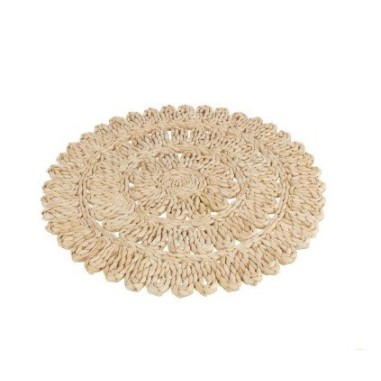 Ensemble de 4 Set Table Rond Fleur + Cercle  38x38x2cm