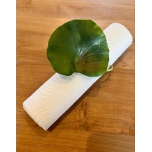 Bouquet Feuilles de Lotus plastique vert (16x12x23cm) 2