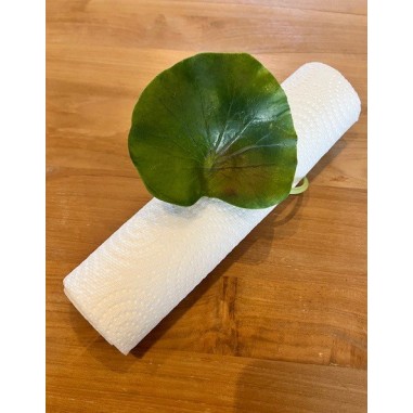 Bouquet Feuilles de Lotus plastique vert (16x12x23cm)