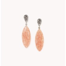 Boucles d'oreilles PAPAYA Poussoir Orange