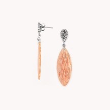 Boucles d'oreilles PAPAYA Poussoir Orange 2