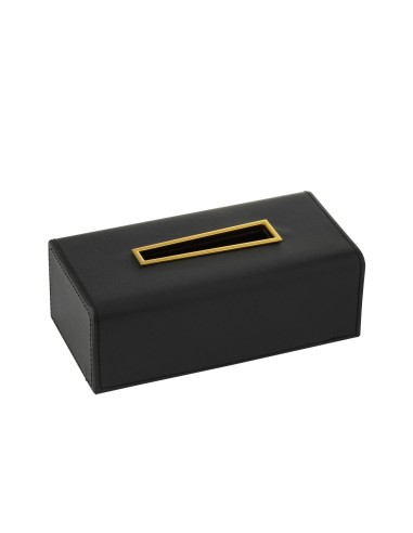 Boîte à mouchoir PU NOIR (26x13.5x8cm)