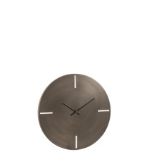 Horloge ronde Métal Gris foncé S (50.5x50.5x4cm) 2