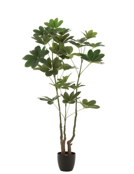 Pachira artificiel en pot  (64x30x157cm)