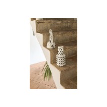 VASE PORCELAINE 15X15X28 BLANC 2