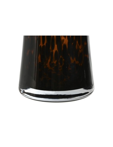 VASE VERRE 16,5X16,5X29 MARRON