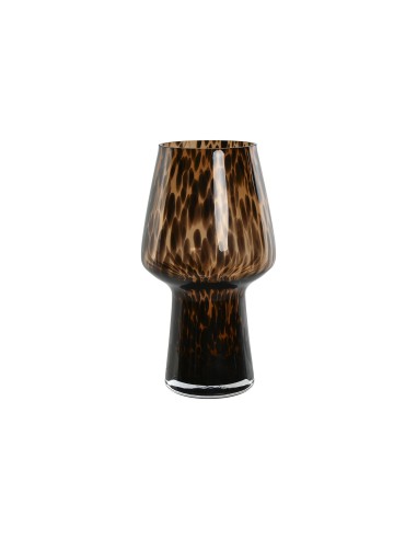 VASE VERRE 16,5X16,5X29 MARRON