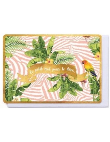 Ce petit mot pour te dire- Carte double avec enveloppe 17x12cm