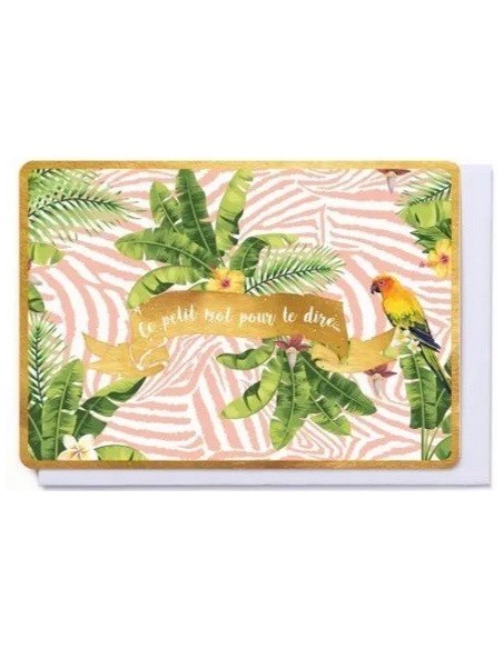 Ce petit mot pour te dire- Carte double avec enveloppe 17x12cm