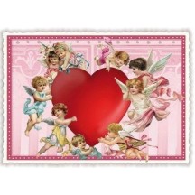 Heart- Carte postale simple sans enveloppe