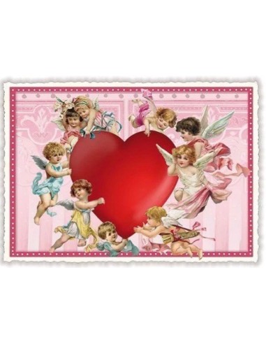 Heart- Carte postale simple sans enveloppe