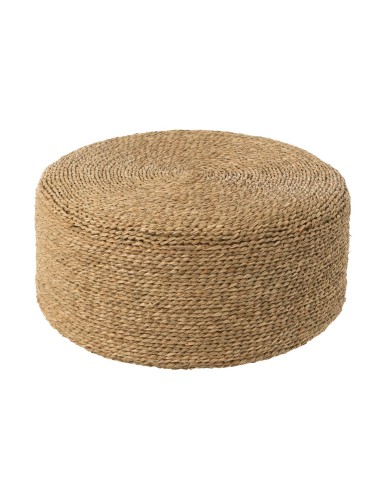 Pouf Rond Jonc de Mer Naturel