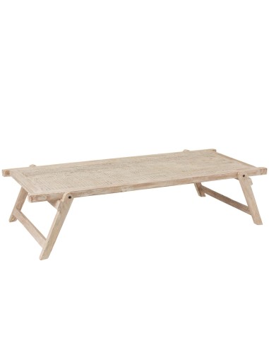 Table Lit Militaire Bois recyclé Blanc