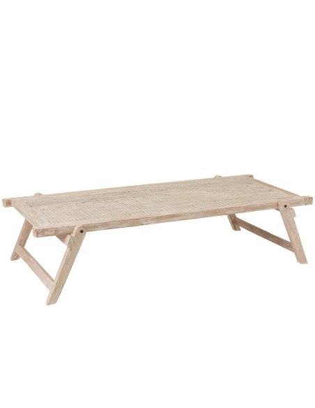 Table Lit Militaire Bois recyclé Blanc