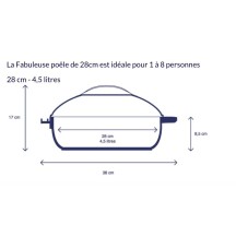 LA FABULEUSE POELE COOKUT 28CM SAPHIR 2