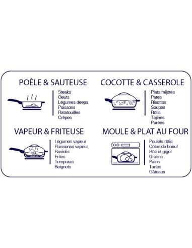 LA FABULEUSE POELE COOKUT 28CM SAPHIR