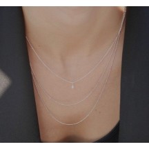 Collier MAGGIE Argent et perle