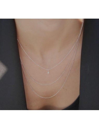 Collier MAGGIE Argent et perle