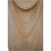 Collier MAGGIE Argent et perle 2