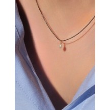 Collier MAG rodhier noir perle