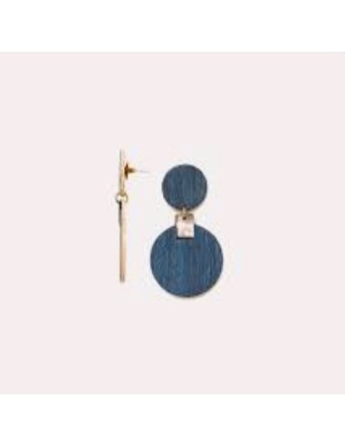 Boucles d'oreilles COSMOS poussoir marron