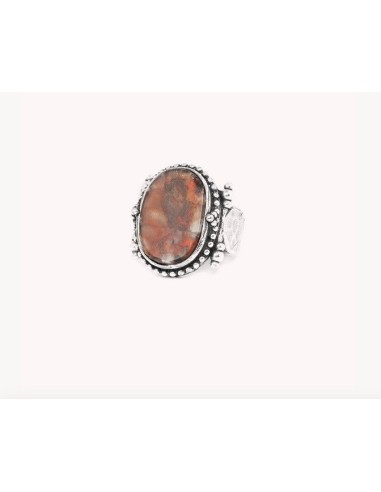 Bague ANNEAUX jaspe rouge T 56