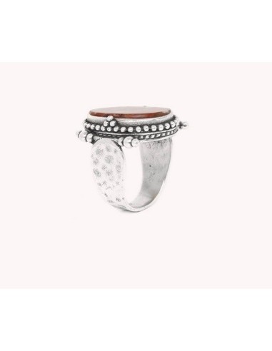 Bague ANNEAUX jaspe rouge T 56