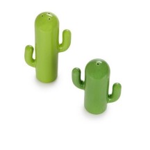 Set sel & poivre,Cactus,vert,porcelaine