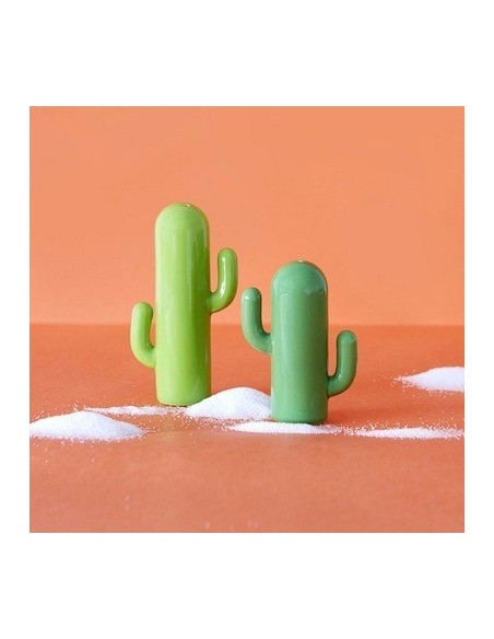 Set sel & poivre,Cactus,vert,porcelaine