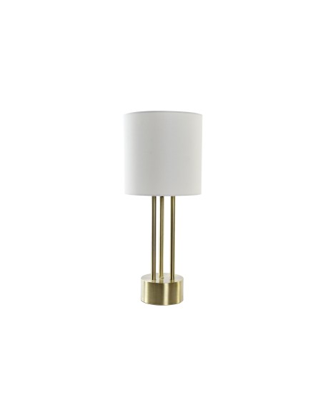LAMPE DE TABLE MÉTAL LIN 28X28X67 DORÉ