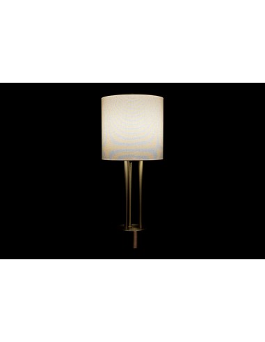 LAMPE DE TABLE MÉTAL LIN 28X28X67 DORÉ