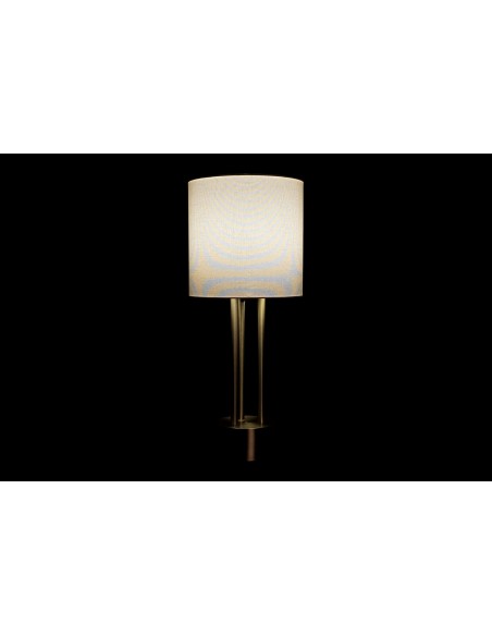 LAMPE DE TABLE MÉTAL LIN 28X28X67 DORÉ