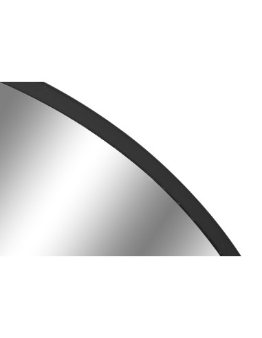 MIROIR MÉTAL MIROIR 100X2X100 cm NOIR