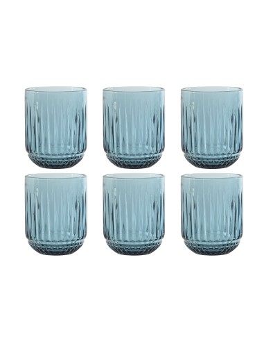 Verre rapé bleu à l'unité 275ML
