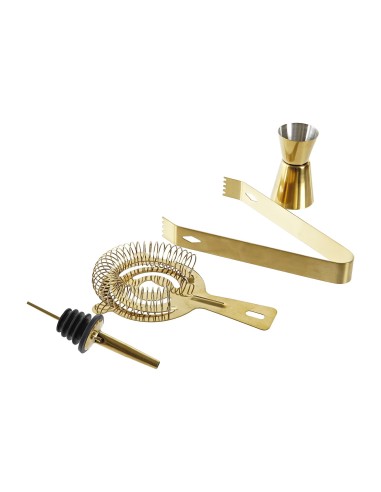 Cocktail ensemble Bambou Inox Doré 750ML