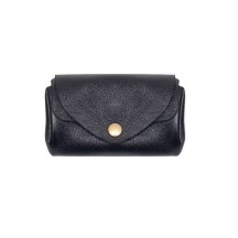 Porte-monnaie SUZIE croûte de cuir vachette métal 2