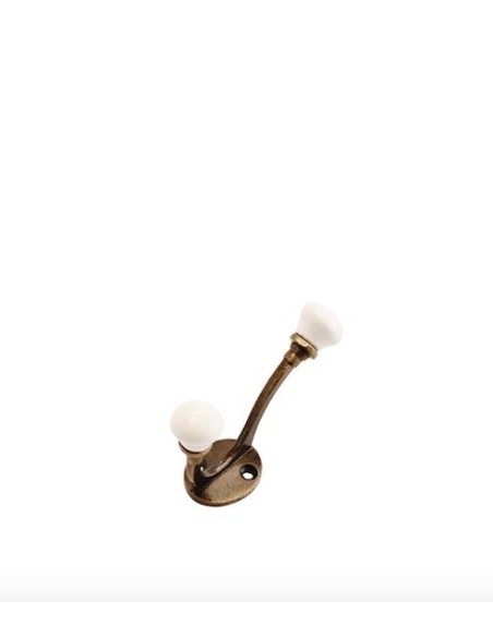 Patère en fer porte-manteau Blanche