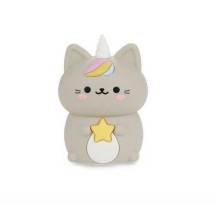 Veilleuse,Kawaii Starry,gris,câble USB